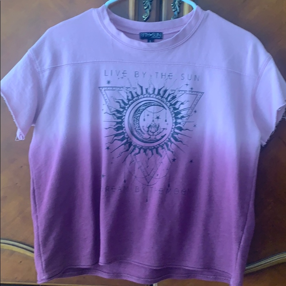 ombré graphic tee